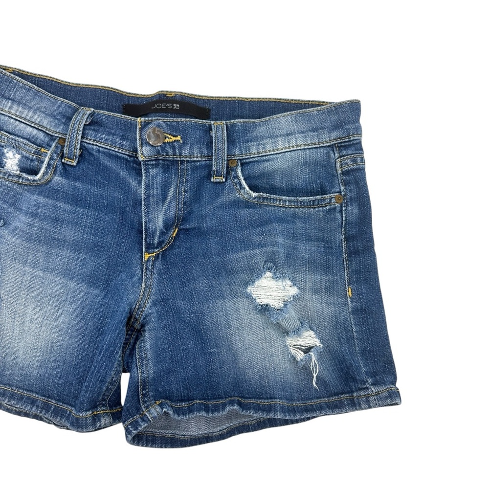 Joe's Distressed Mid-Rise Denim Short Sz 26